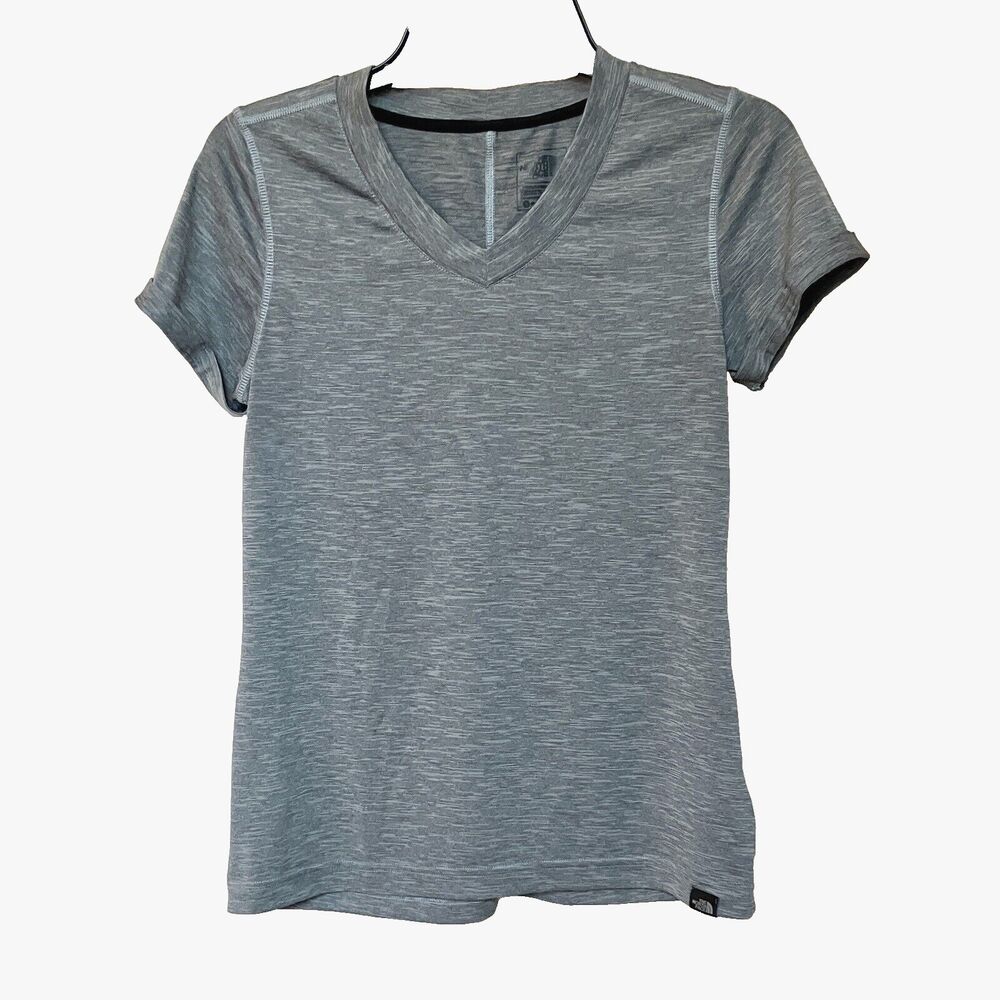 The North Face Top Women’s Sm Gray Flash Dry Short Sleeve Pullover Sports Gym